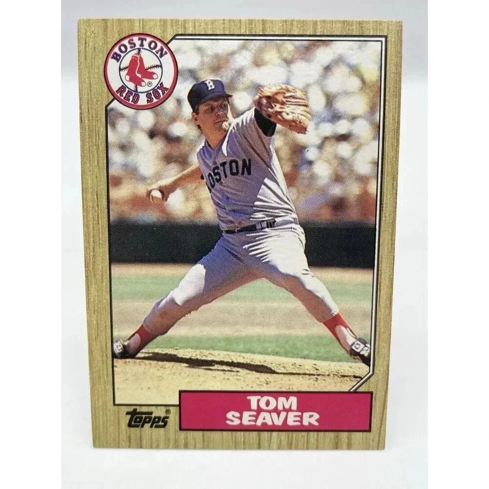 Tom Seaver #425 Boston Red Sox‎ Vintage 1987 Topps TCG MLB Mint